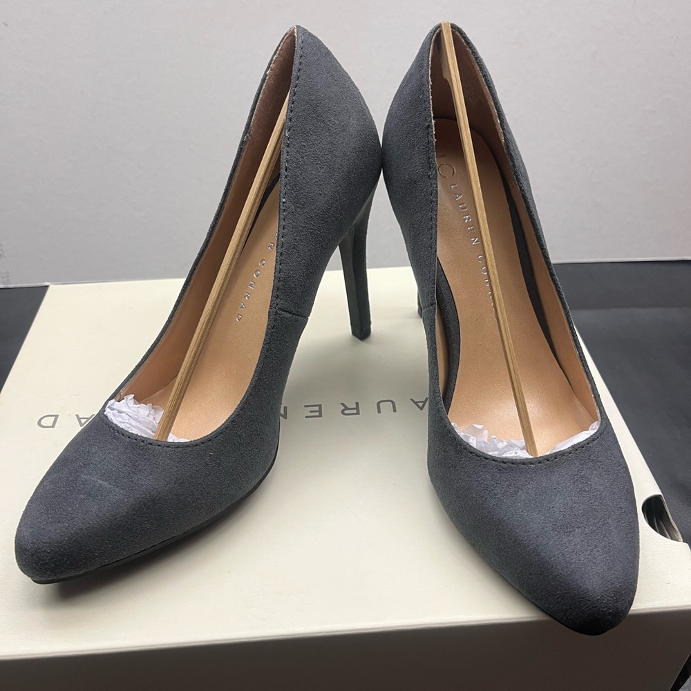 Lauren Conrad Gray heels - Size 6.5 -Brand new in box